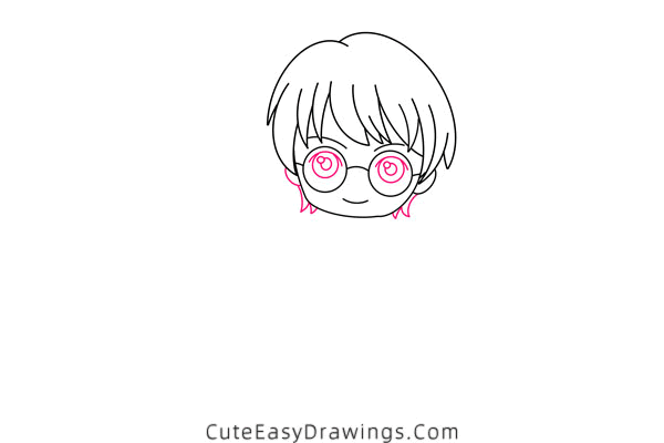 how to draw harry potter - www.cuteeasydrawings.com