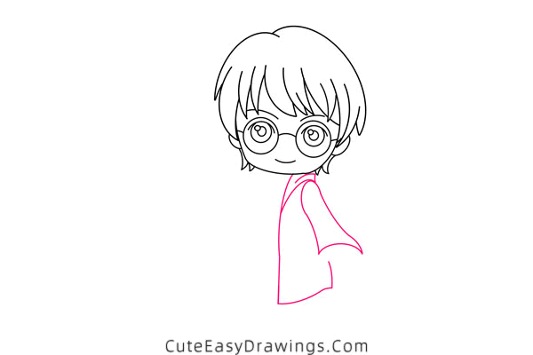 how to draw harry potter - www.cuteeasydrawings.com