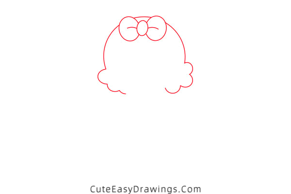 how to draw a girl in a dress - www.cuteeasydrawings.com