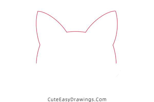 how to draw a fox mask - www.cuteeasydrawings.com