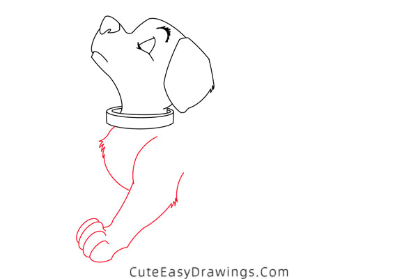 how to draw a puppy from 101 dalmatians - www.cuteeasydrawings.com