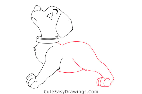 how to draw a puppy from 101 dalmatians - www.cuteeasydrawings.com