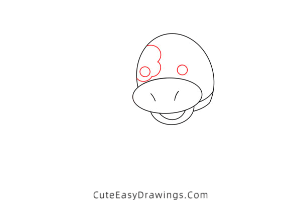 how to draw a cute cow - www.cuteeasydrawings.com