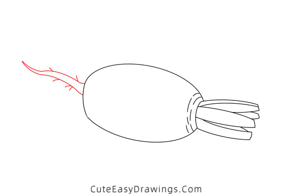 how to draw a carrot - www.cuteeasydrawings.com