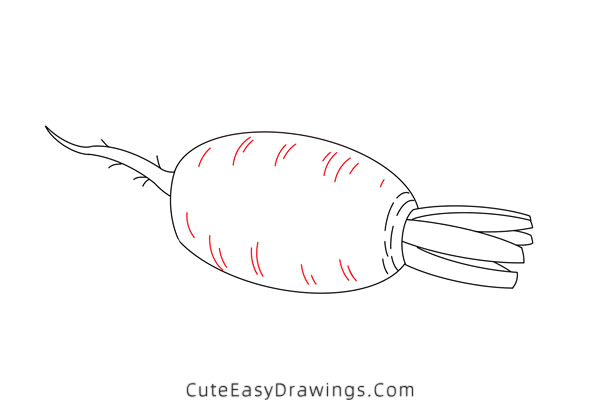 how to draw a carrot - www.cuteeasydrawings.com