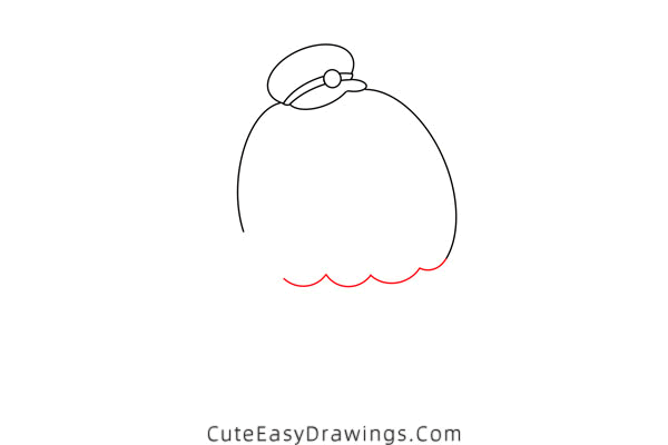 how to draw a carrier pigeon - www.cuteeasydrawings.com