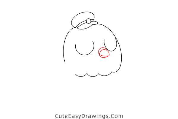 how to draw a carrier pigeon - www.cuteeasydrawings.com