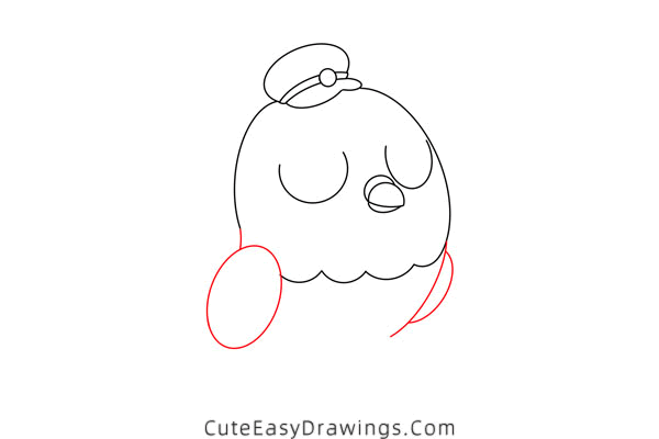 how to draw a carrier pigeon - www.cuteeasydrawings.com