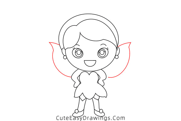 how to draw a fairy - www.cuteeasydrawings.com