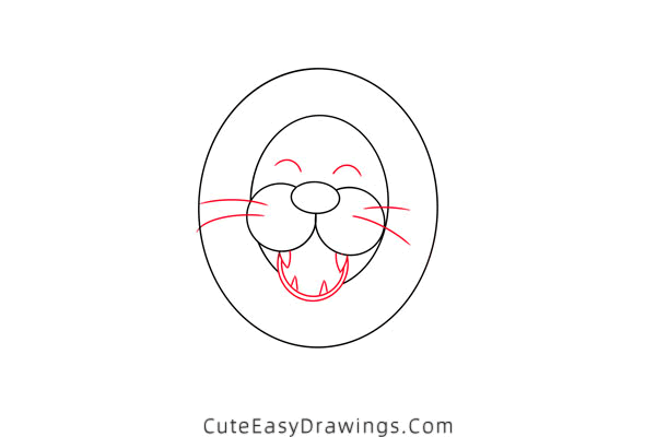 how to draw a lion - www.cuteeasydrawings.com