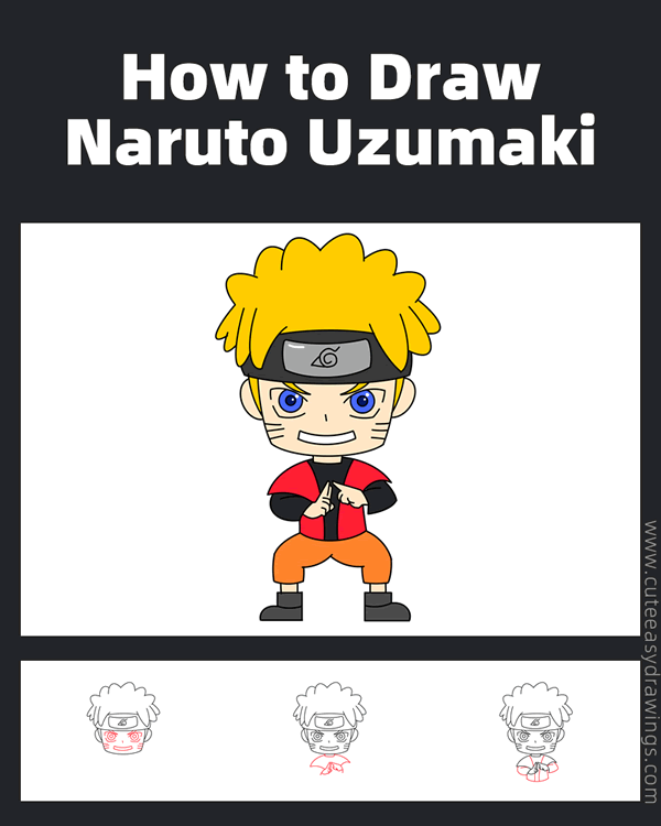 how to draw naruto uzumaki - www.cuteeasydrawings.com