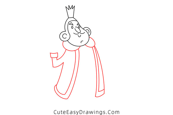 how to draw a king - www.cuteeasydrawings.com