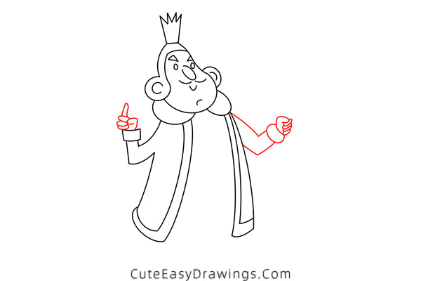 how to draw a king - www.cuteeasydrawings.com