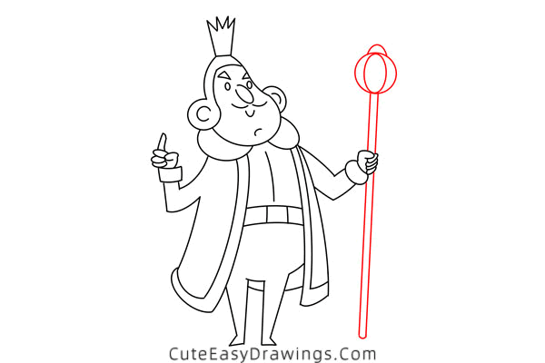 how to draw a king - www.cuteeasydrawings.com