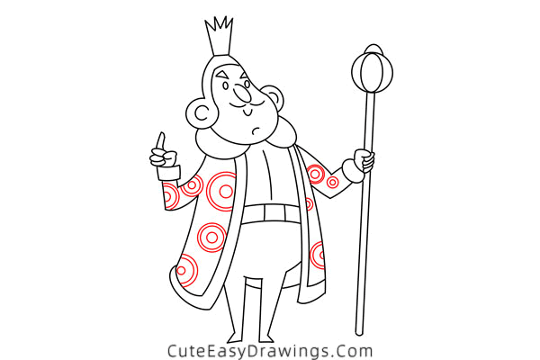 how to draw a king - www.cuteeasydrawings.com