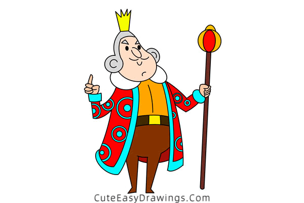 how to draw a king - www.cuteeasydrawings.com