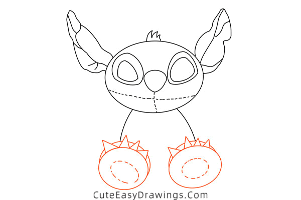 how to draw stitch - www.cuteeasydrawings.com