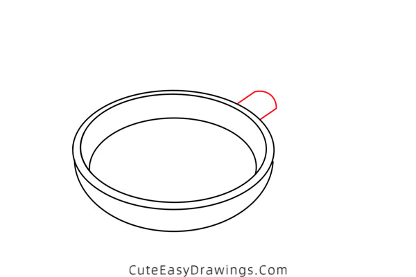 how to draw a pan - www.cuteeasydrawings.com