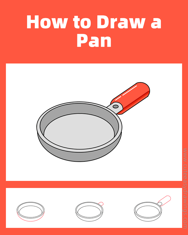 how to draw a pan - www.cuteeasydrawings.com