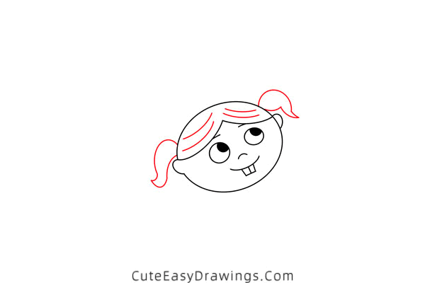 how to draw a girl with a balloon - www.cuteeasydrawings.com