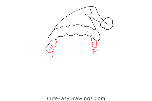 how to draw cartoon santa claus - www.cuteeasydrawings.com