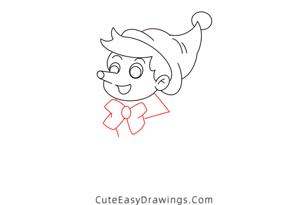 how to draw pinocchio - www.cuteeasydrawings.com