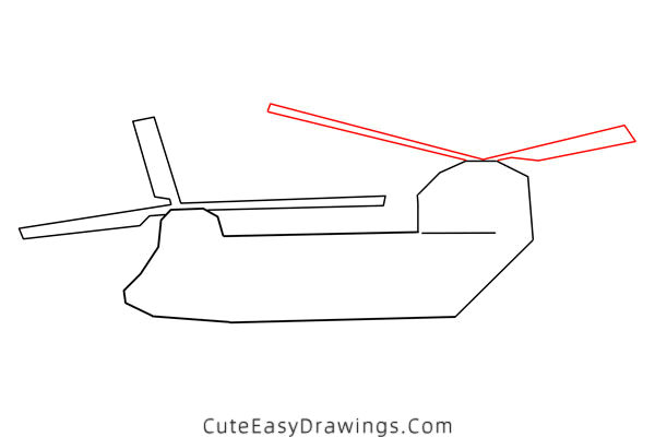 how to draw a military helicopter - www.cuteeasydrawings.com