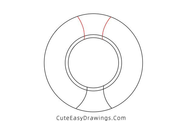 how to draw a swim ring - www.cuteeasydrawings.com