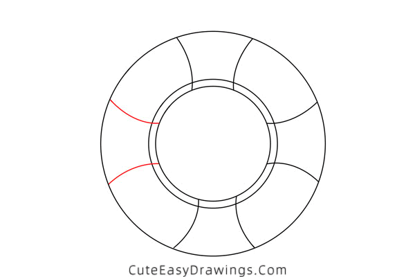 how to draw a swim ring - www.cuteeasydrawings.com