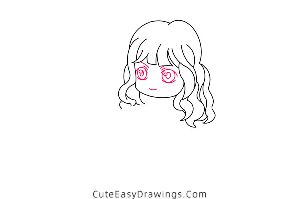 how to draw hermione granger - www.cuteeasydrawings.com