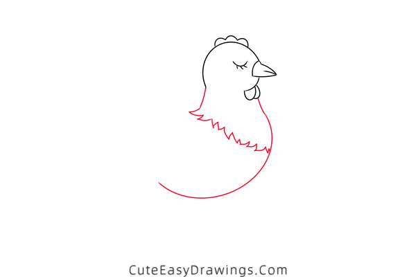 how to draw a hen hatching eggs - www.cuteeasydrawings.com