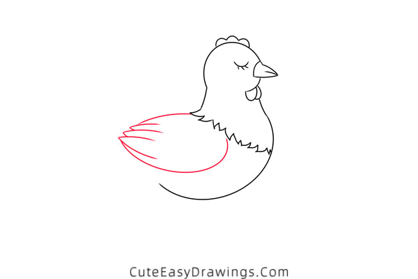 how to draw a hen hatching eggs - www.cuteeasydrawings.com