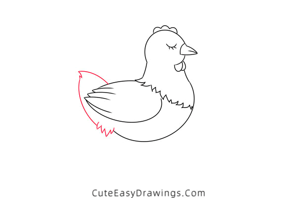 how to draw a hen hatching eggs - www.cuteeasydrawings.com