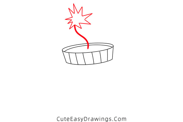 how to draw a firecracker - www.cuteeasydrawings.com