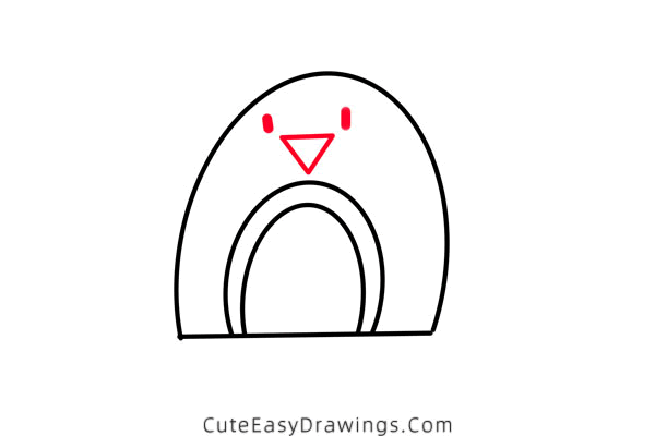 how to draw a christmas robin - www.cuteeasydrawings.com