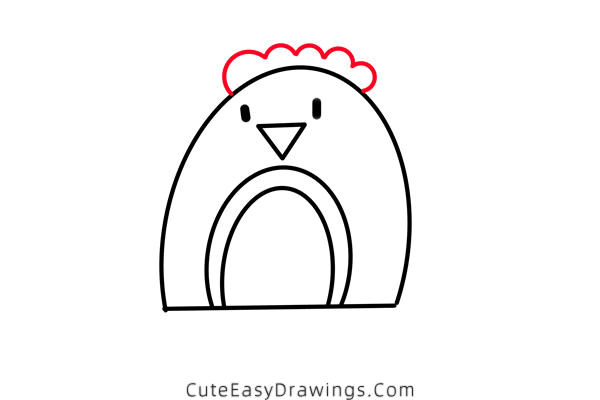 how to draw a christmas robin - www.cuteeasydrawings.com