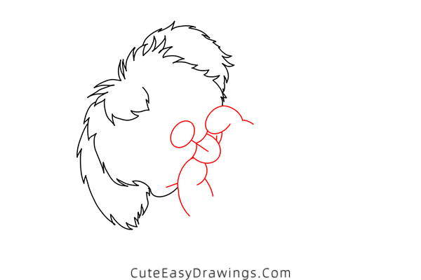 how to draw a puppy - www.cuteeasydrawings.com