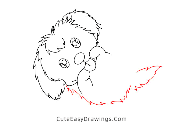 how to draw a puppy - www.cuteeasydrawings.com