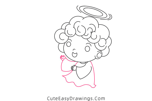 how to draw an angel - www.cuteeasydrawings.com