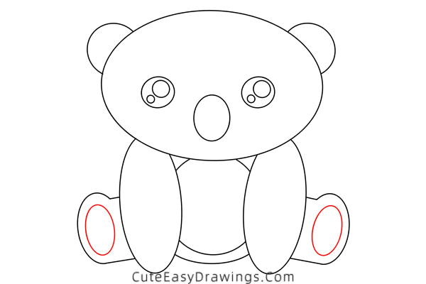 how to draw a koala - www.cuteeasydrawings.com