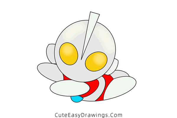 how to draw ultraman - www.cuteeasydrawings.com