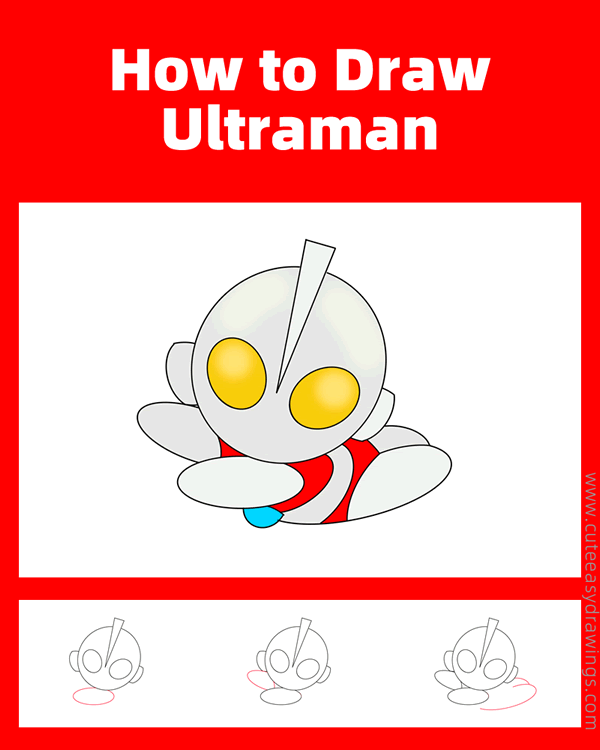 how to draw ultraman - www.cuteeasydrawings.com