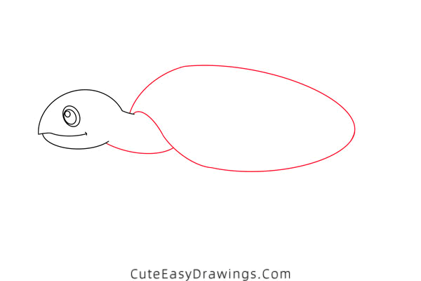 how to draw a turtle - www.cuteeasydrawings.com