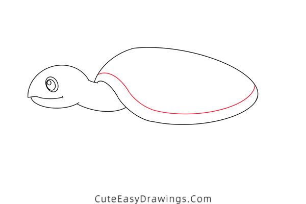 how to draw a turtle - www.cuteeasydrawings.com