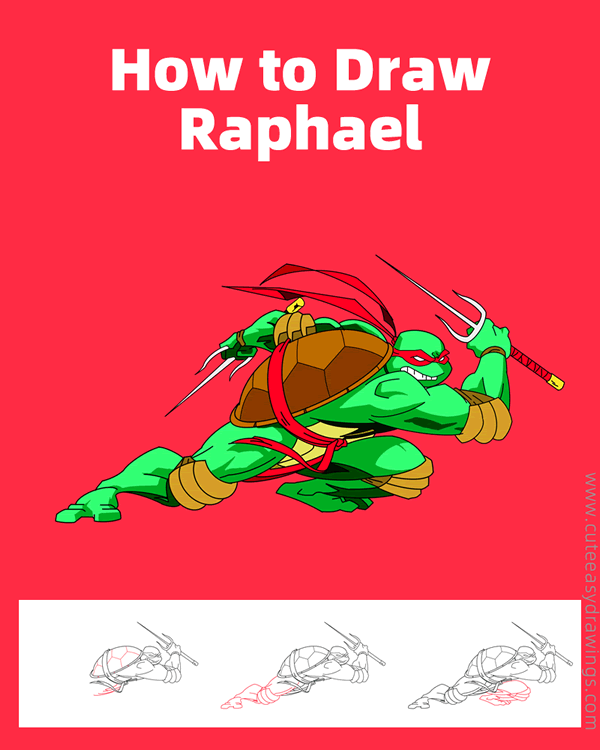 how to draw raphael - www.cuteeasydrawings.com