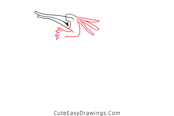 how to draw a migratory bird - www.cuteeasydrawings.com