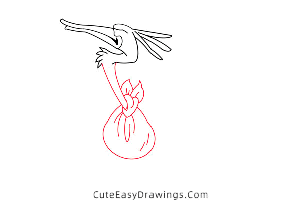 how to draw a migratory bird - www.cuteeasydrawings.com