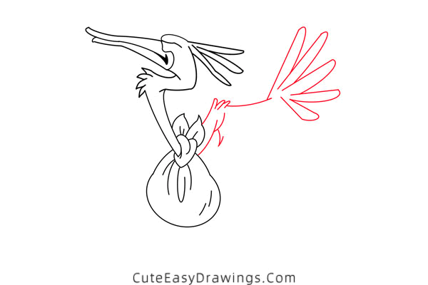 how to draw a migratory bird - www.cuteeasydrawings.com