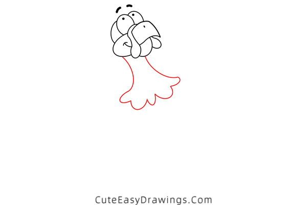 how to draw a turkey - www.cuteeasydrawings.com