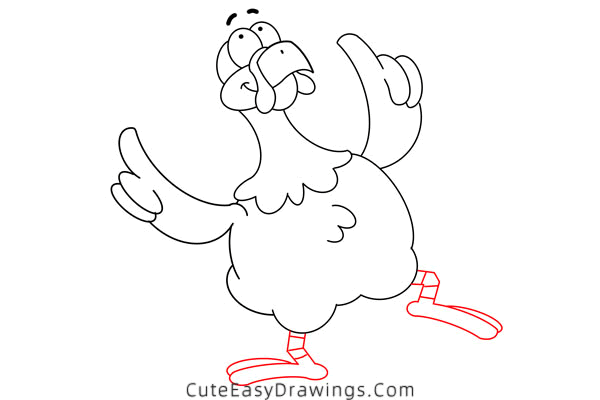 how to draw a turkey - www.cuteeasydrawings.com